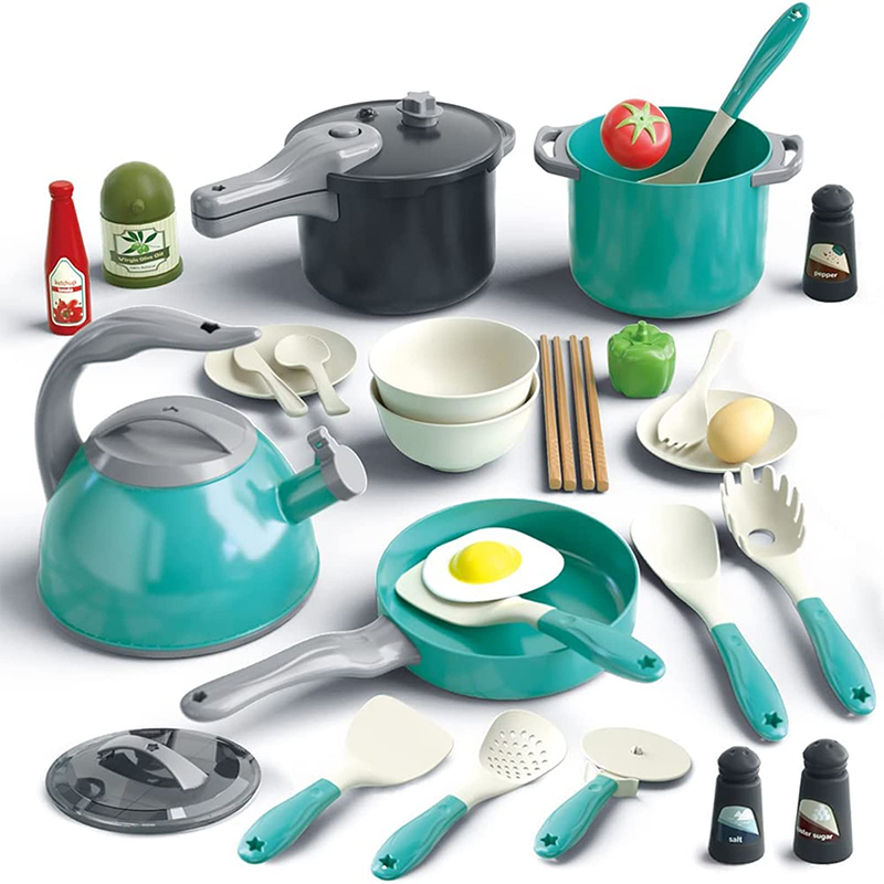 Kids Outdoor Kitchen Set - Kids Kitchen Toy Accessories Toddler Pretend
