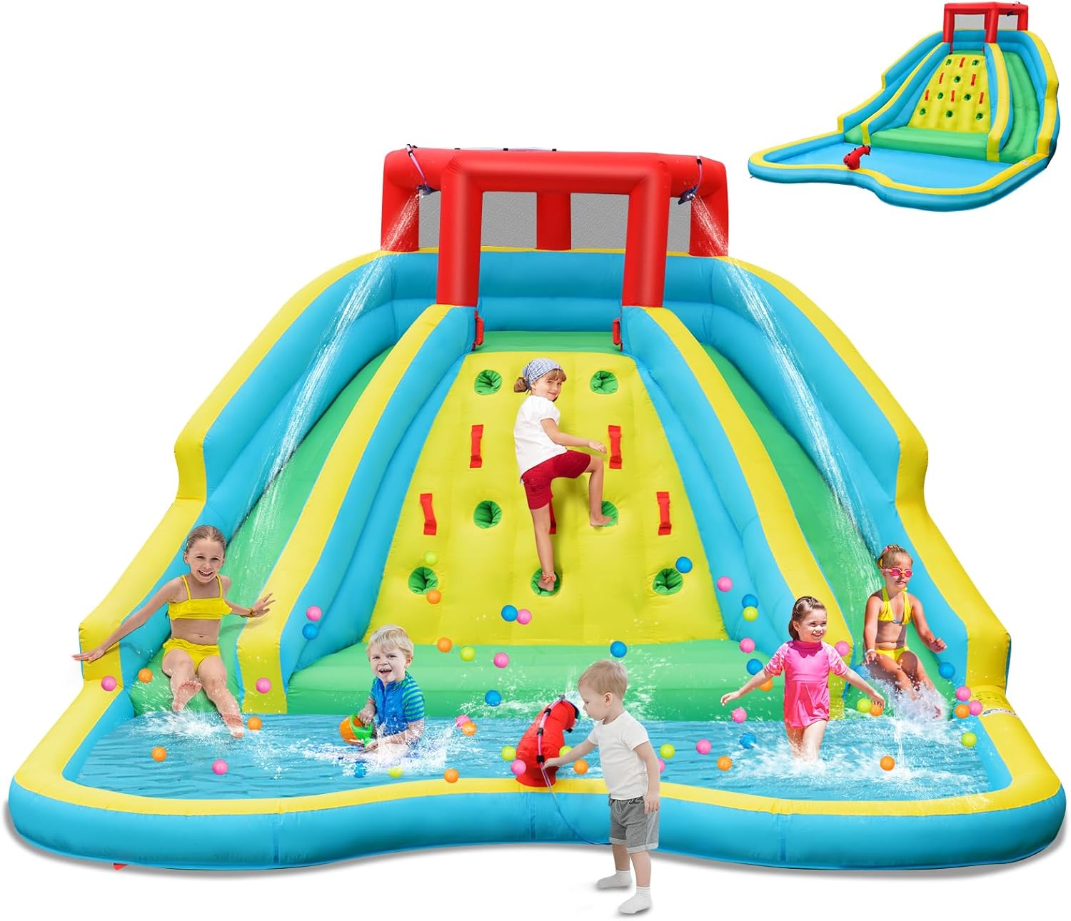 Kids Outdoor Climbing - Giant Inflatable Water Slide for Kids,