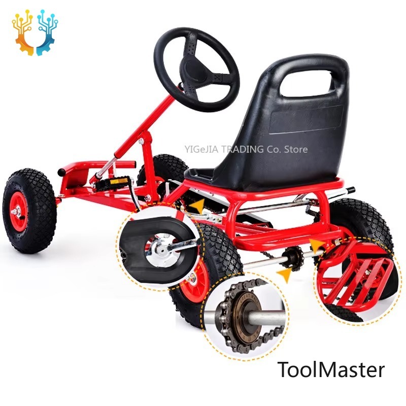 Go Kart Pedal Kids - 【2026】Children 12 Inch Air Wheel Rubber