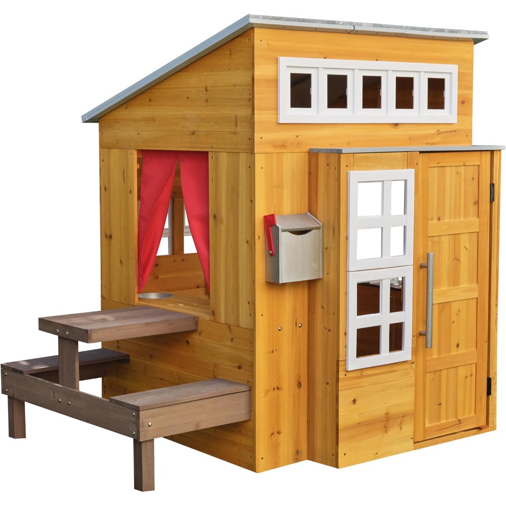 Modern Outdoor Wooden Playhous - đánh giá và giá Kids Outdoor Grill