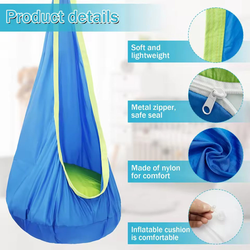 Kids Pod Swing Seat Nylon Hang - đánh giá và giá Kids Outdoor Swing Chair