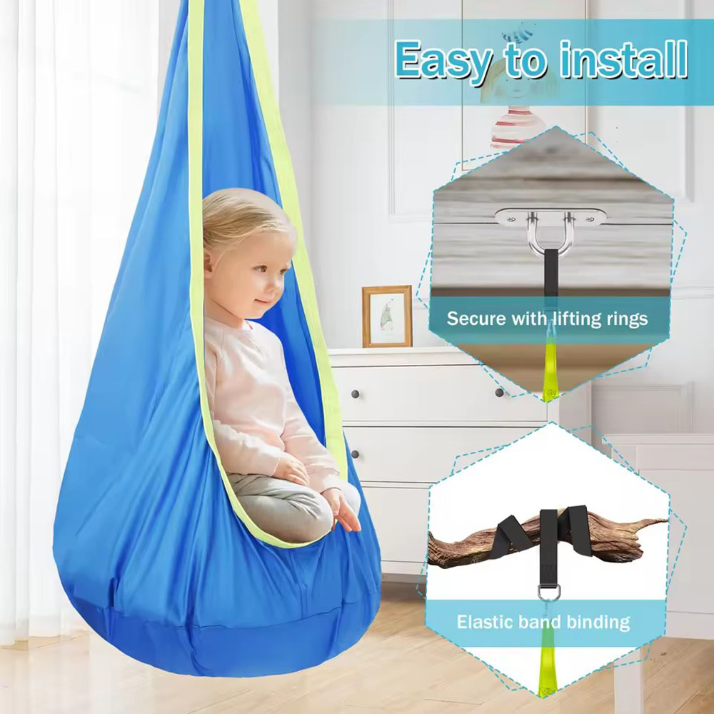Kids Pod Swing Seat Nylon Hang - đánh giá và giá Kids Outdoor Swing Chair