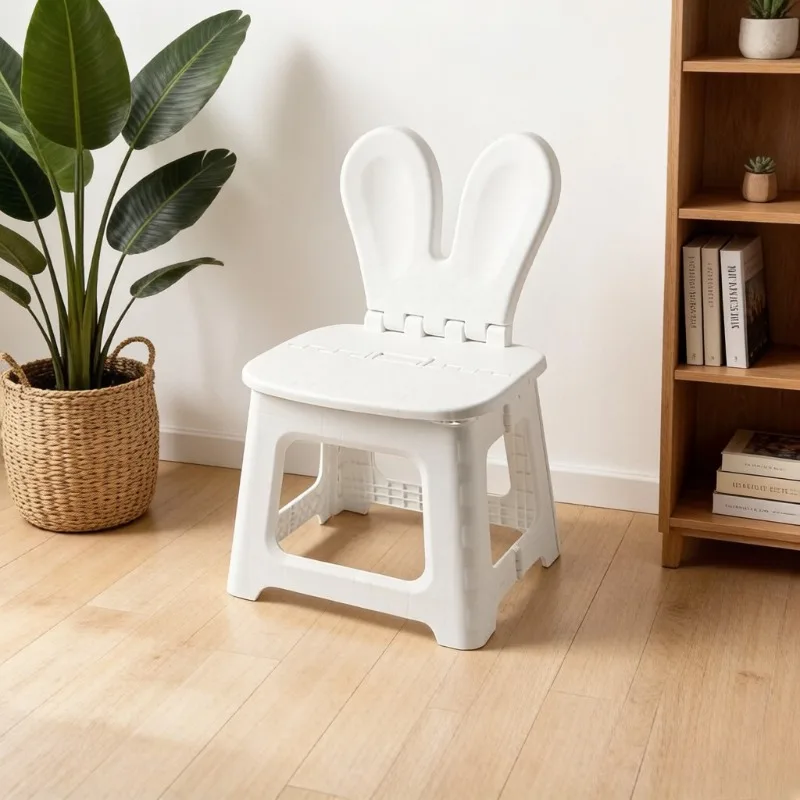 2PCS Thickened Rabbit Cartoon  - đánh giá và giá Kids Outdoor Folding Chair