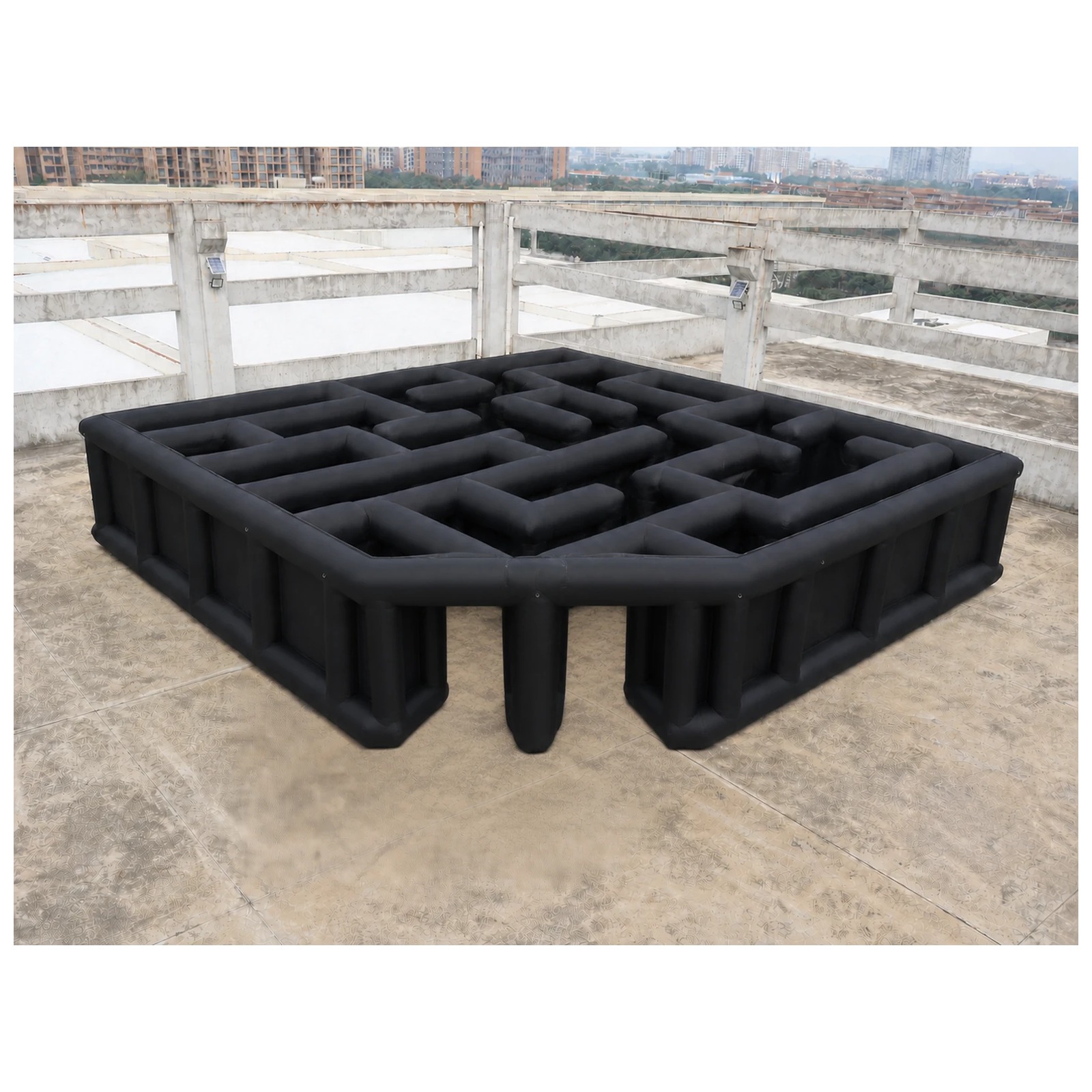 Mê cung bơm hơi hình vuông mở  - đánh giá và giá Kids Outdoor Venues
