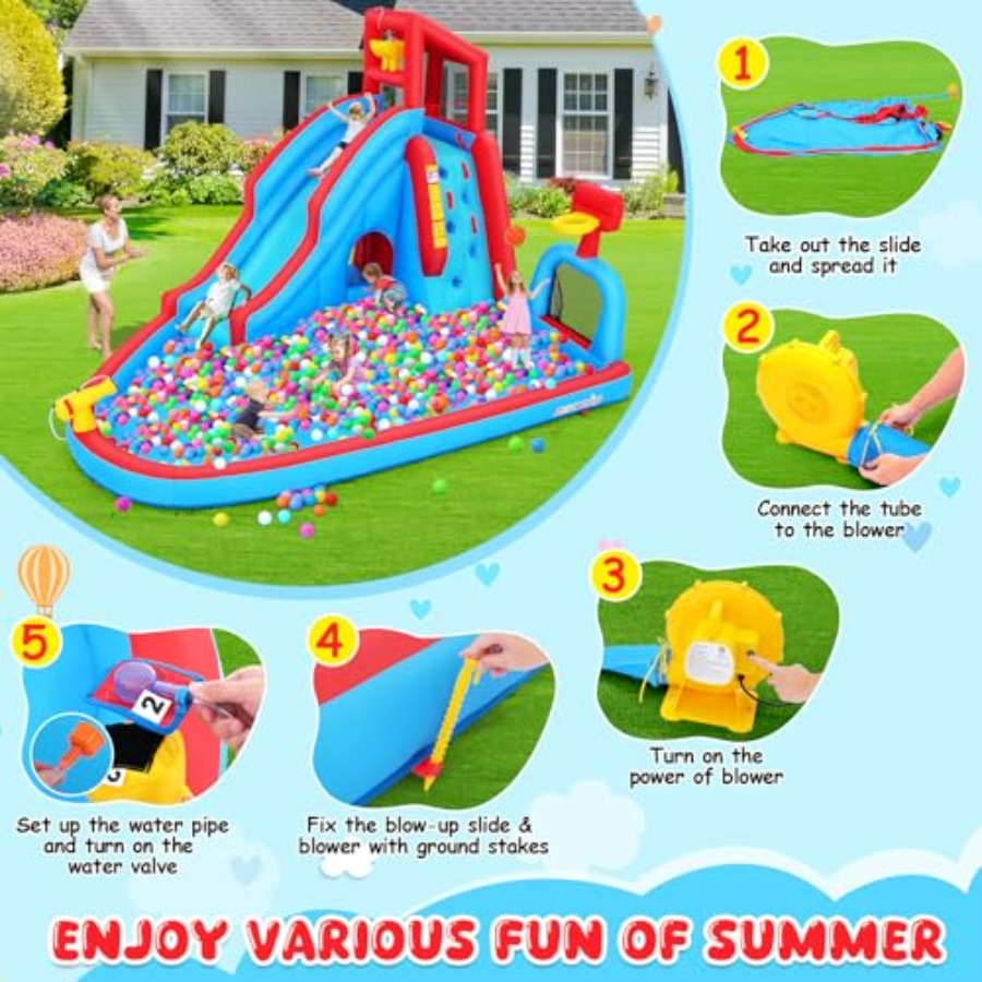 Backyard outdoor water slide i - đánh giá và giá Kids Outdoor Climbing