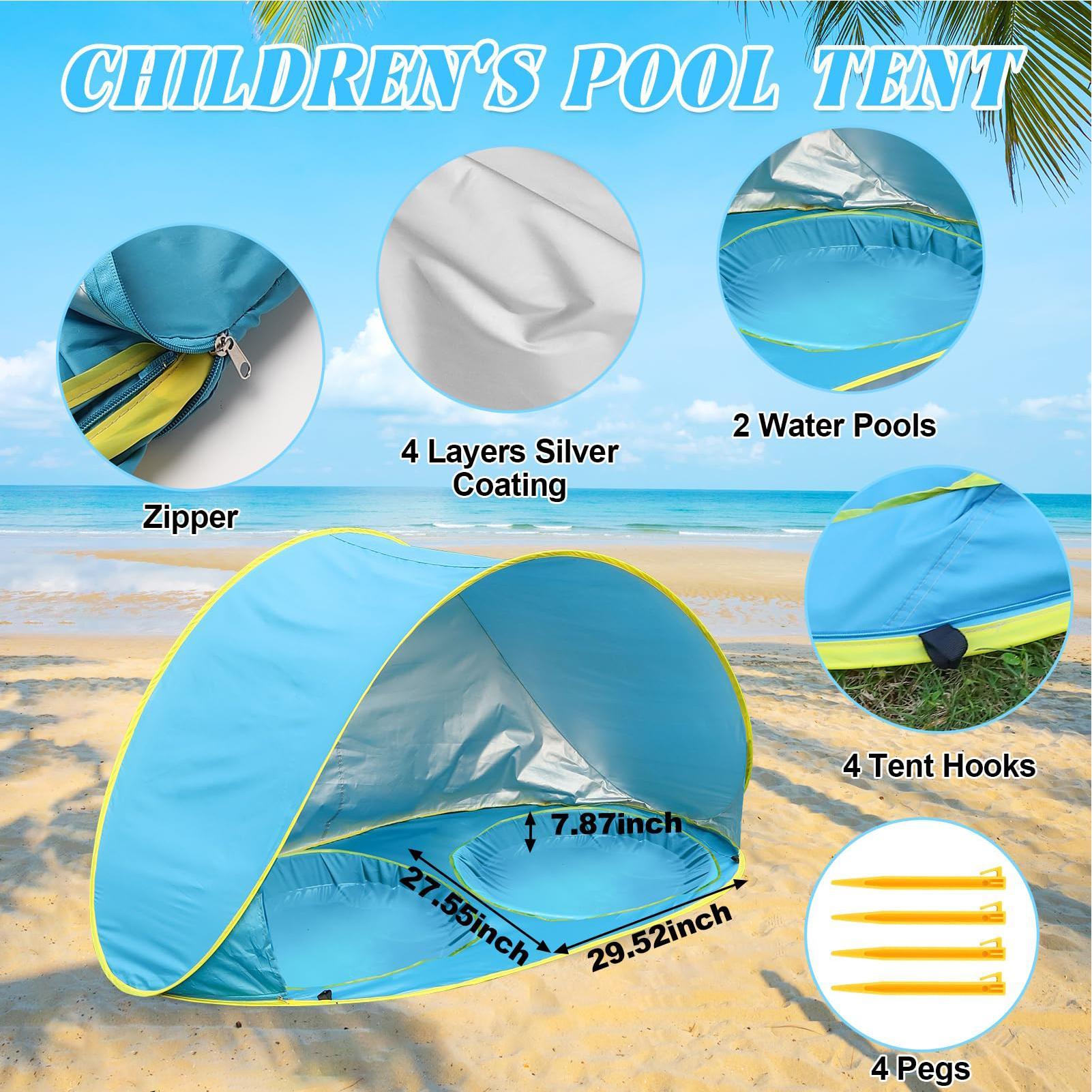 Kid Beach Tent With Pool UV Pr - đánh giá và giá Kids Outdoor Grill