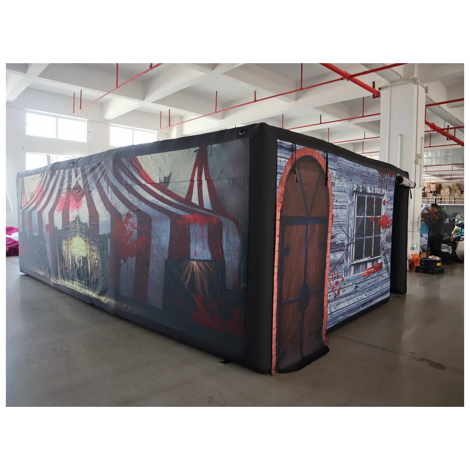 Mê cung bơm hơi mái bằng hình  - đánh giá và giá Kids Outdoor Venues