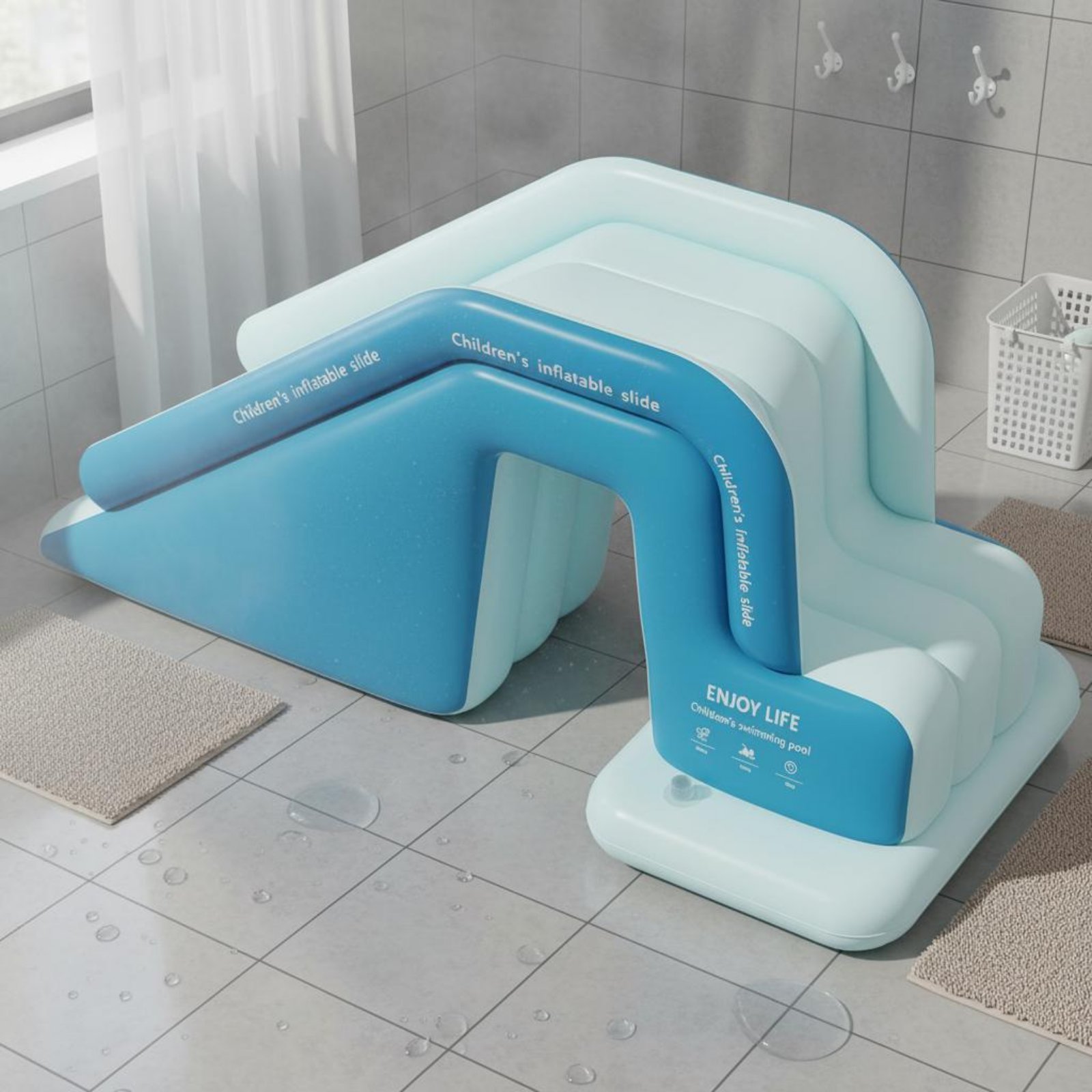 Inflatable Pool Slide Foldable - đánh giá và giá Kids Outdoor Inflatable Water Slide