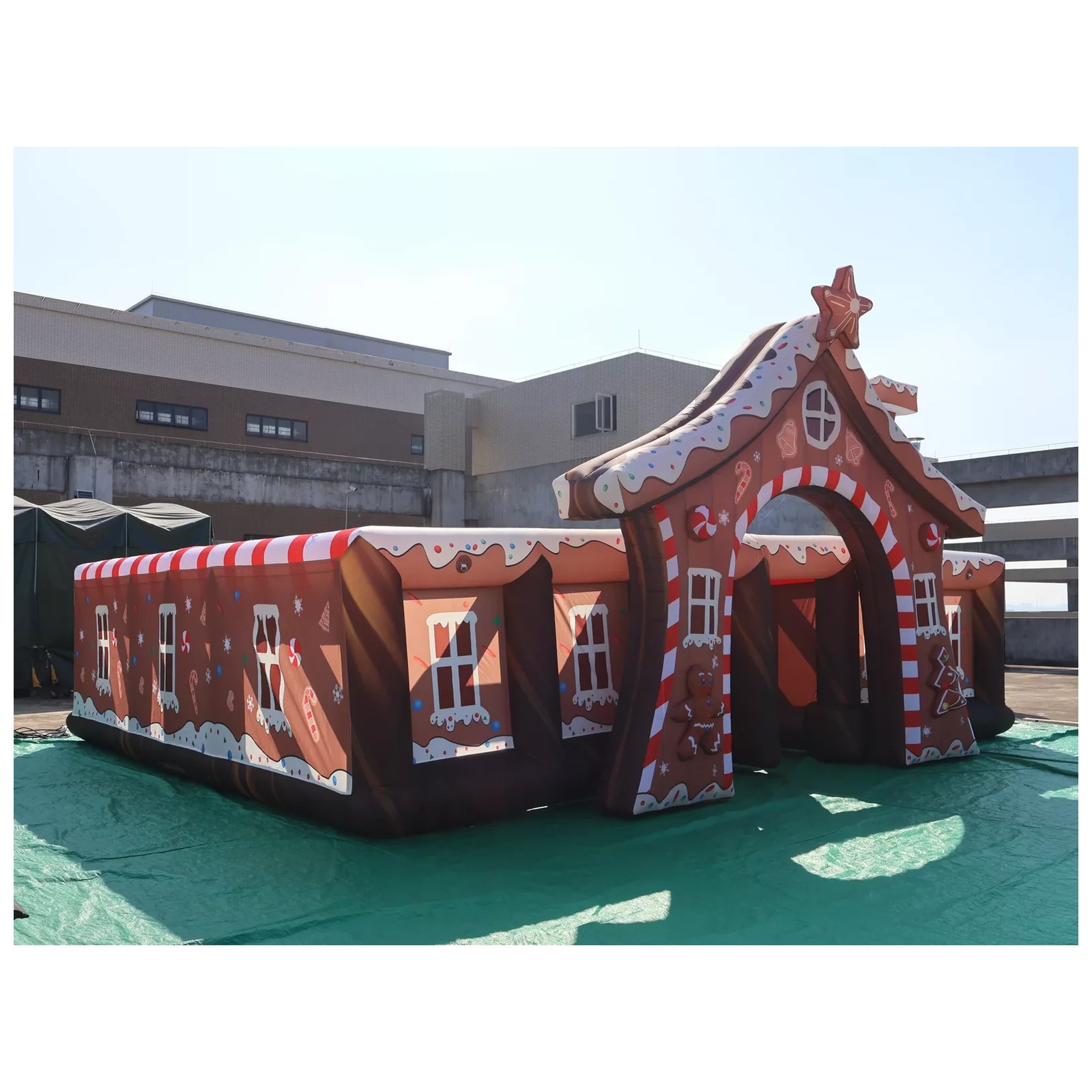 Mê cung bơm hơi hình bánh gừng - đánh giá và giá Kids Outdoor Venues