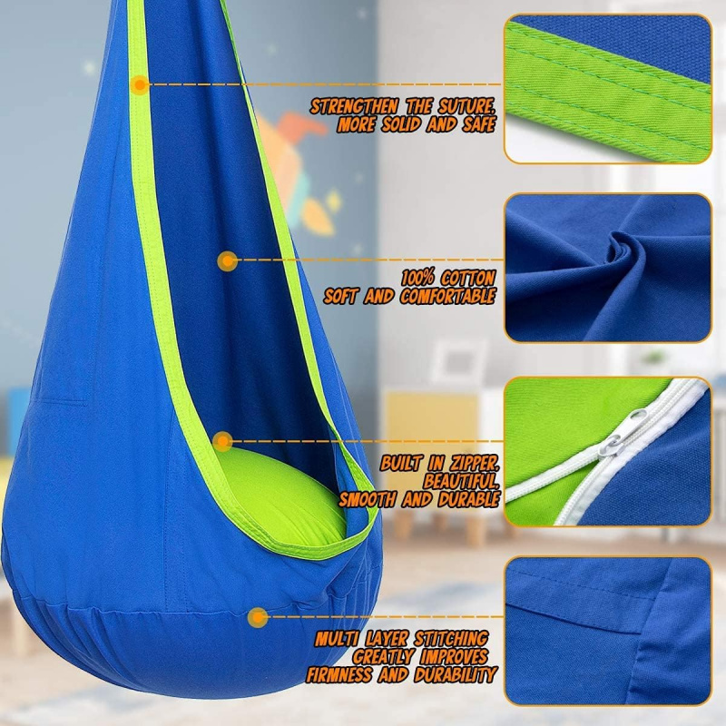 Children Hanging Pod Swing Ham - đánh giá và giá Kids Outdoor Swing Chair