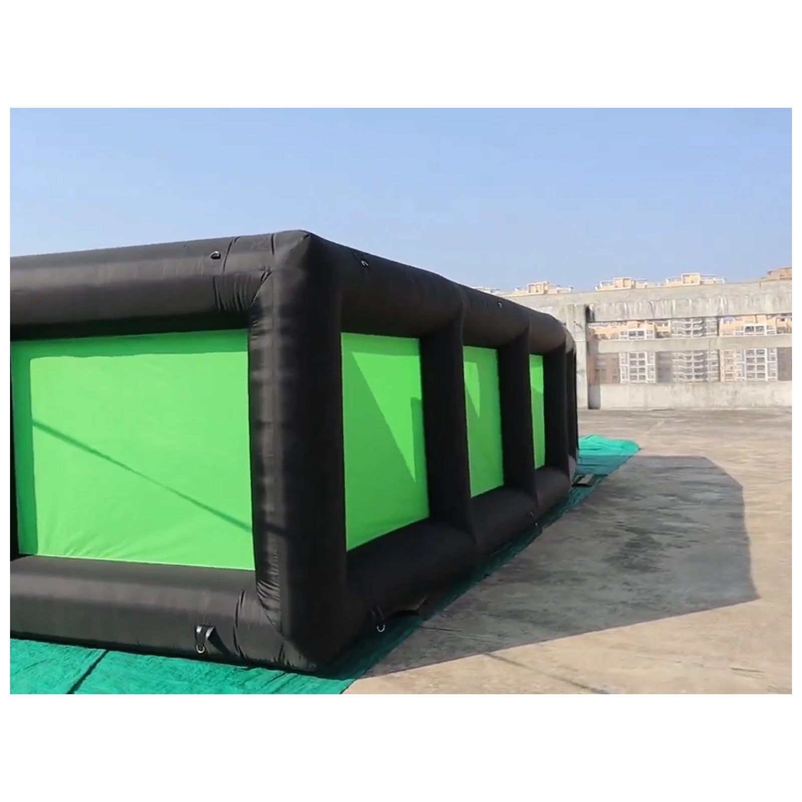 Mê cung bơm hơi ngoài trời màu - đánh giá và giá Kids Outdoor Venues