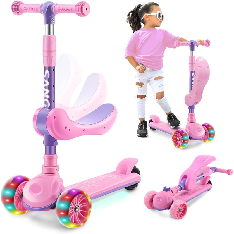2-in-1 Kids Kick Scooter with  - đánh giá và giá Kids Outdoor Ride On