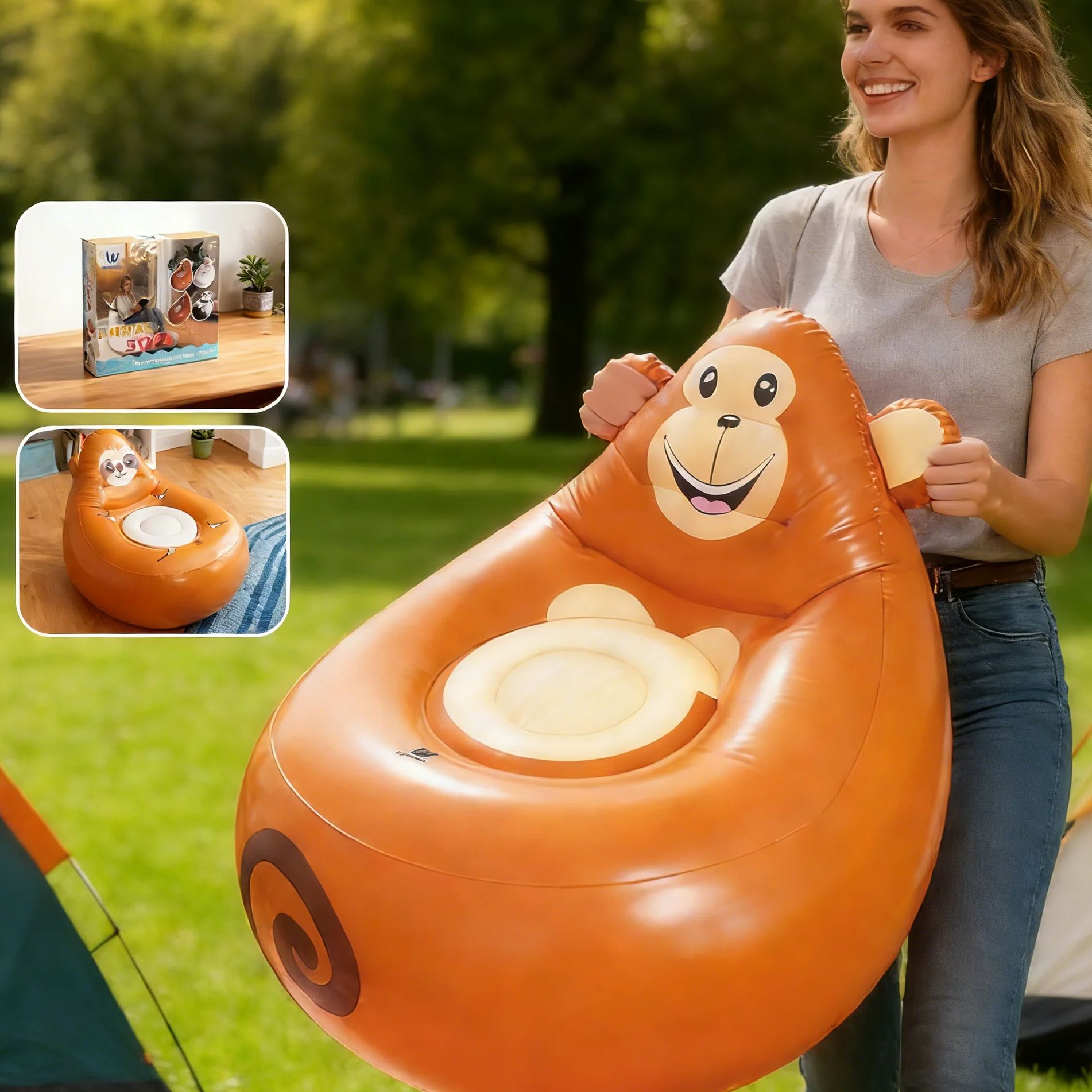 Inflatable Lazy Sofa Kids Cart - đánh giá và giá Kids Outdoor Garden