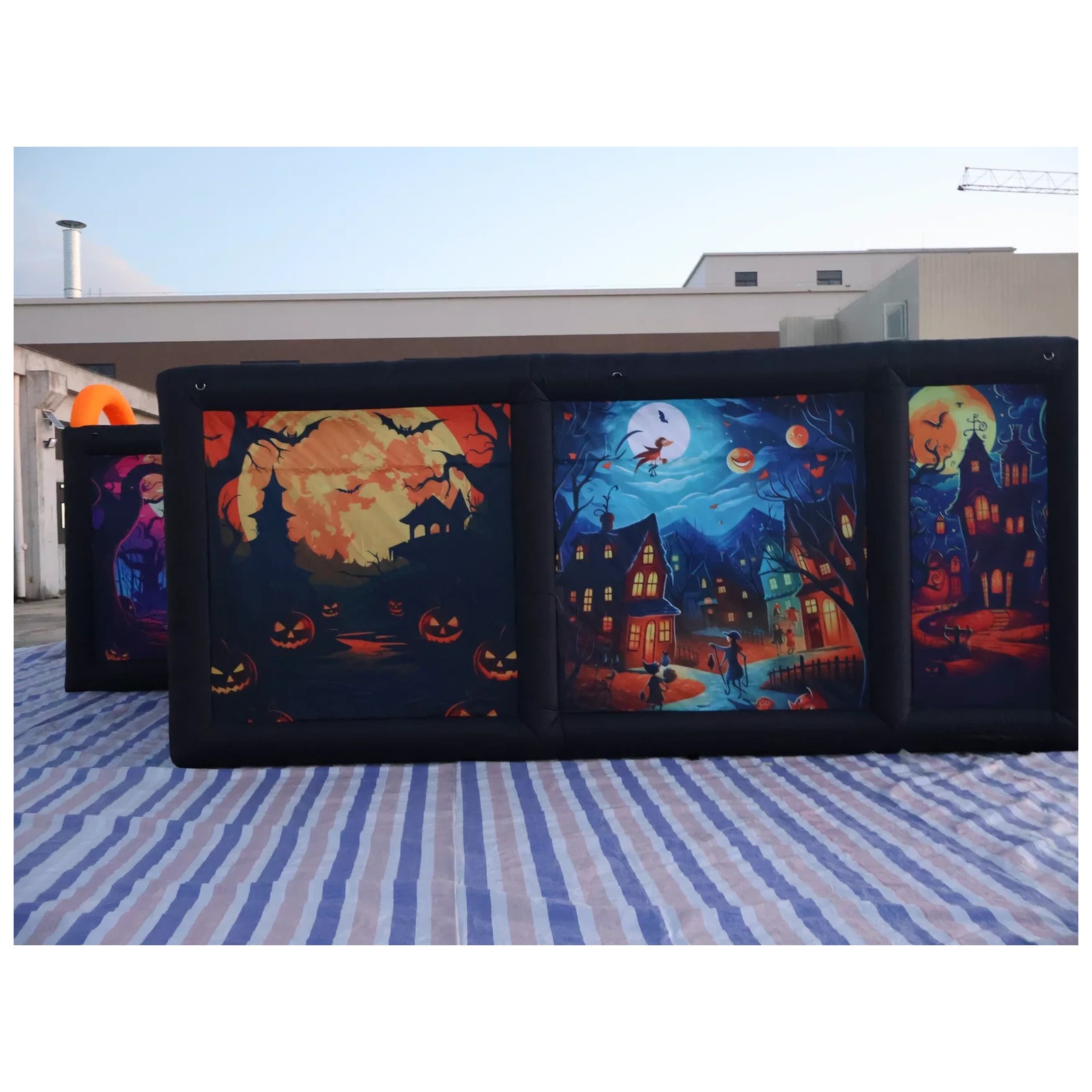 Mê cung bơm hơi Halloween hình - đánh giá và giá Kids Outdoor Venues