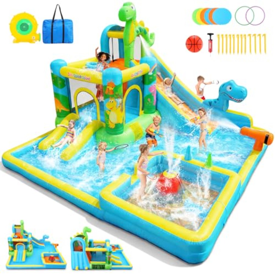 Outdoor backyard inflatable wa - đánh giá và giá Kids Outdoor Inflatable Water Slide