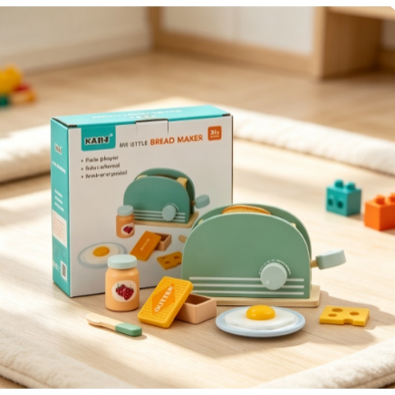 Wooden Simulation Toaster Toy  - đánh giá và giá Kids Outdoor Kitchen Set