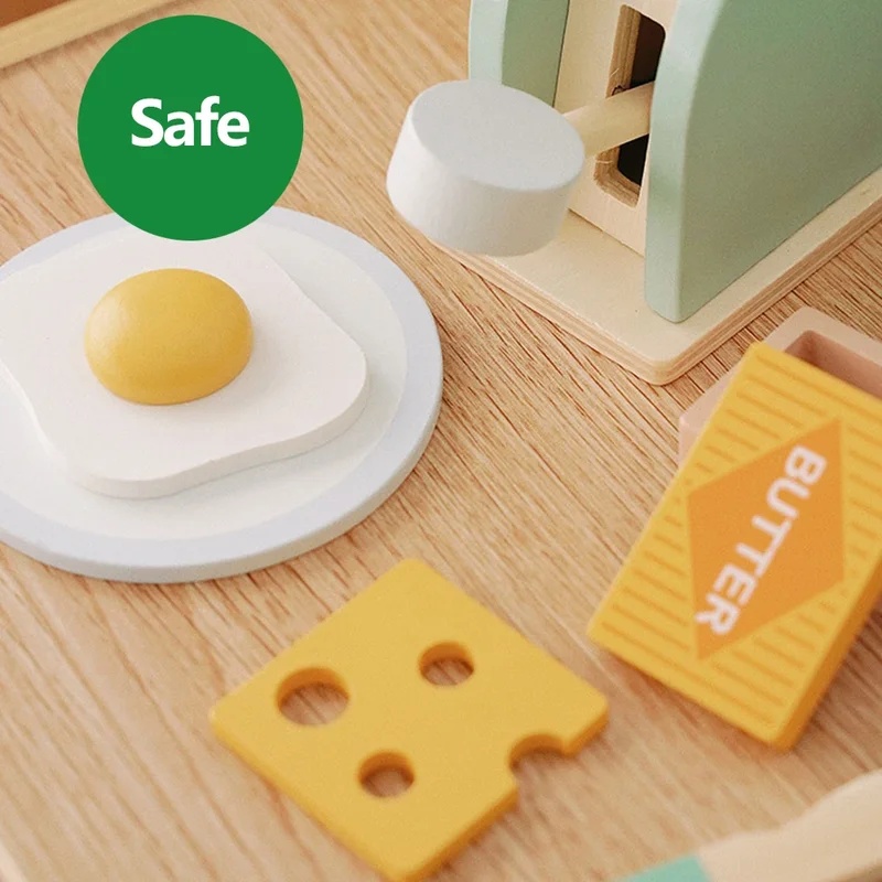 Wooden Simulation Toaster Toy  - đánh giá và giá Kids Outdoor Kitchen Set