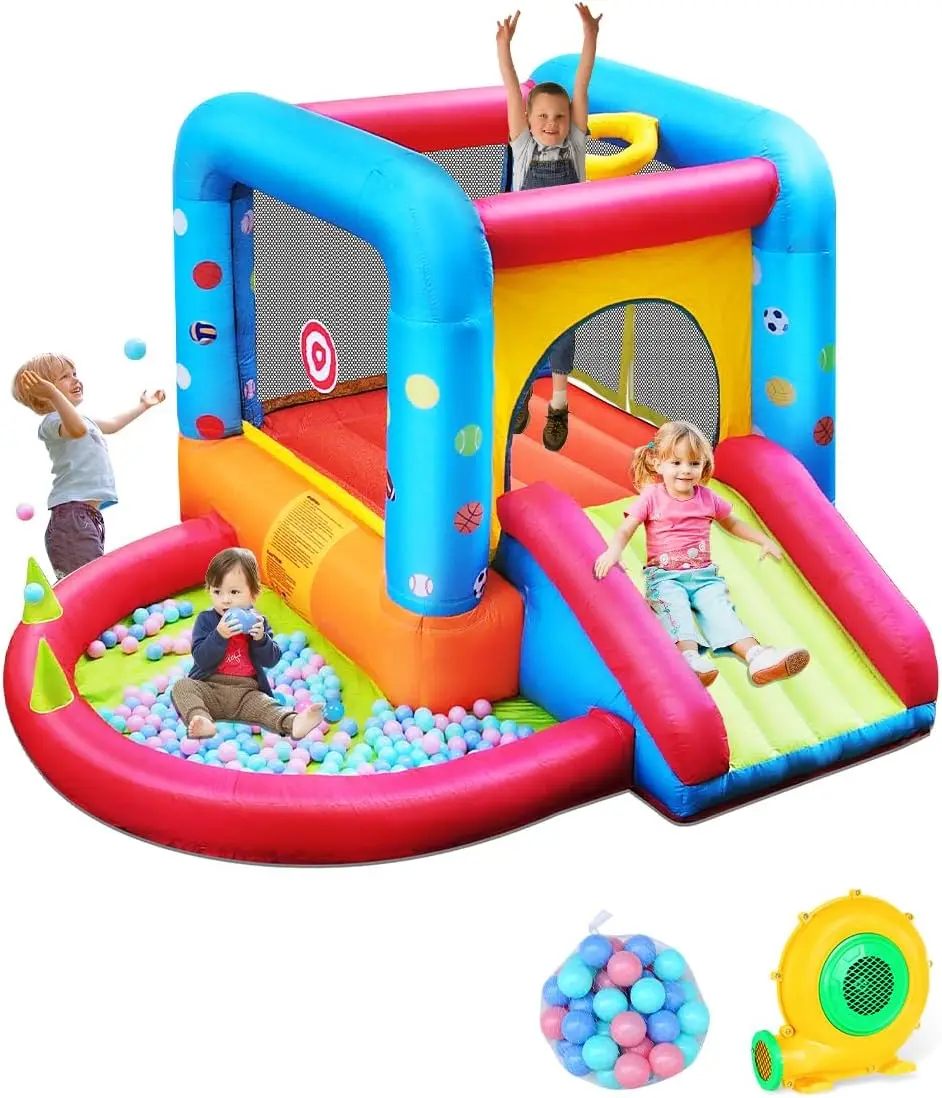 Step4Fun Inflatable Bounce Hou - đánh giá và giá Kids Outdoor Inflatable Water Slide
