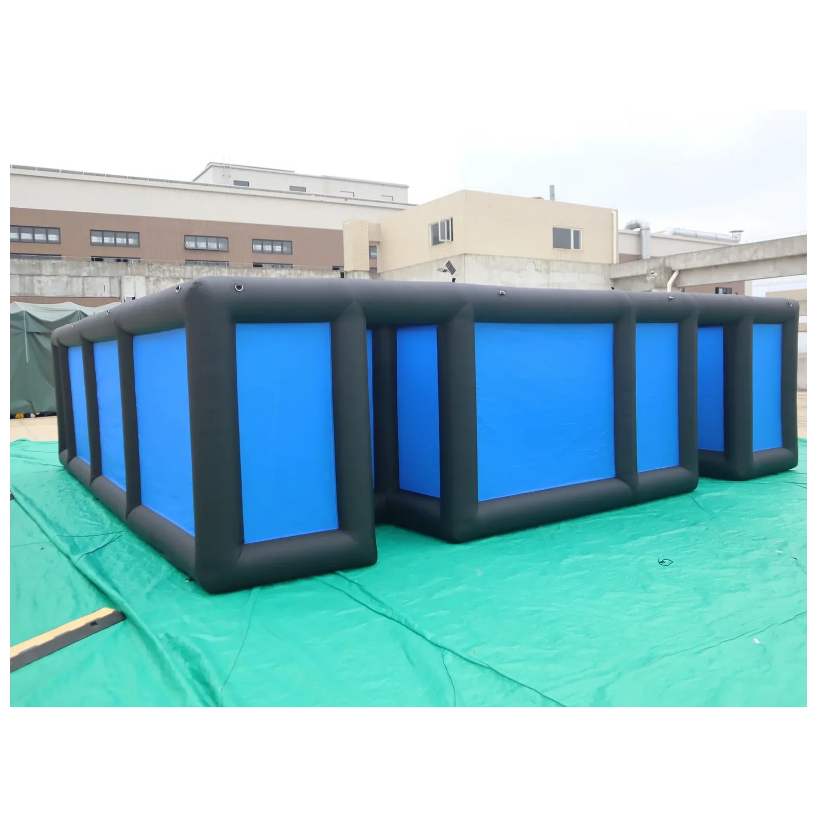 Mê cung bơm hơi lớn màu đen xa - đánh giá và giá Kids Outdoor Venues