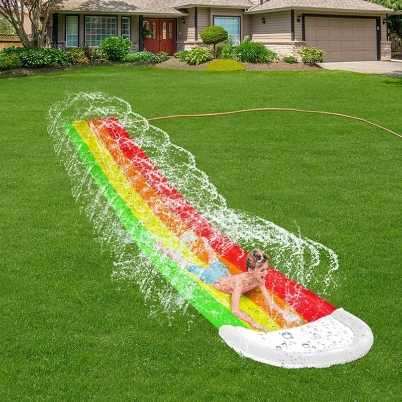 Games Center Backyard Children - đánh giá và giá Kids Outdoor Inflatable Water Slide