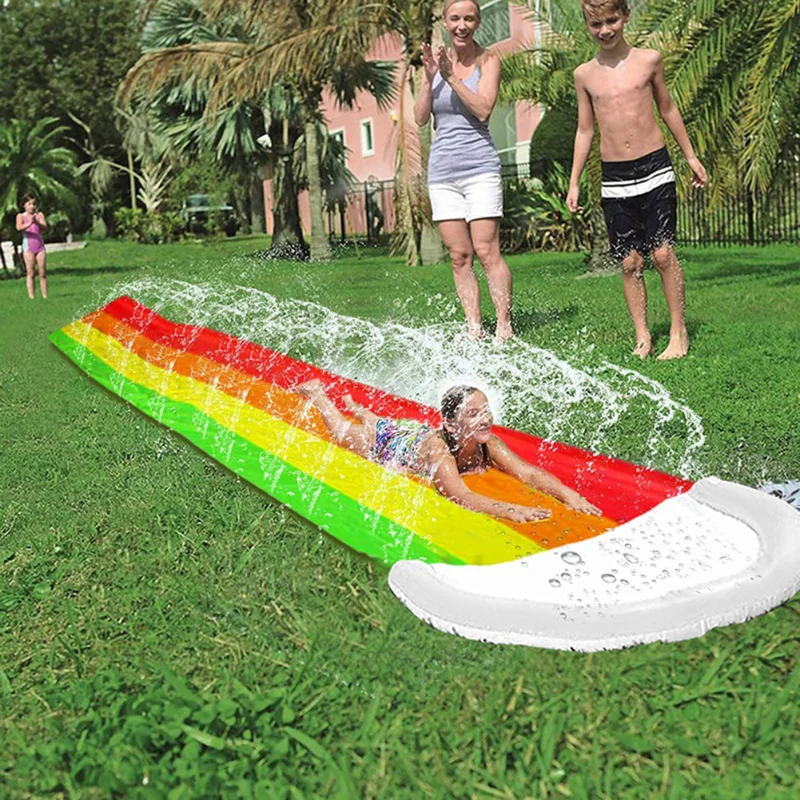 Games Center Backyard Children - đánh giá và giá Kids Outdoor Inflatable Water Slide