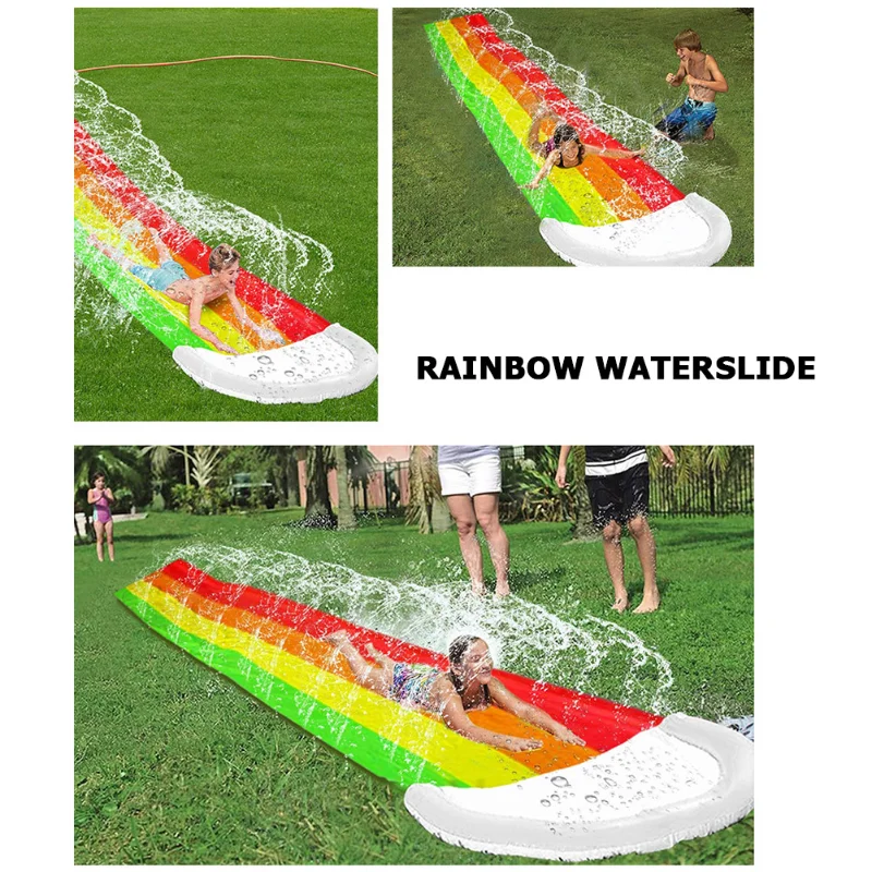 Games Center Backyard Children - đánh giá và giá Kids Outdoor Inflatable Water Slide