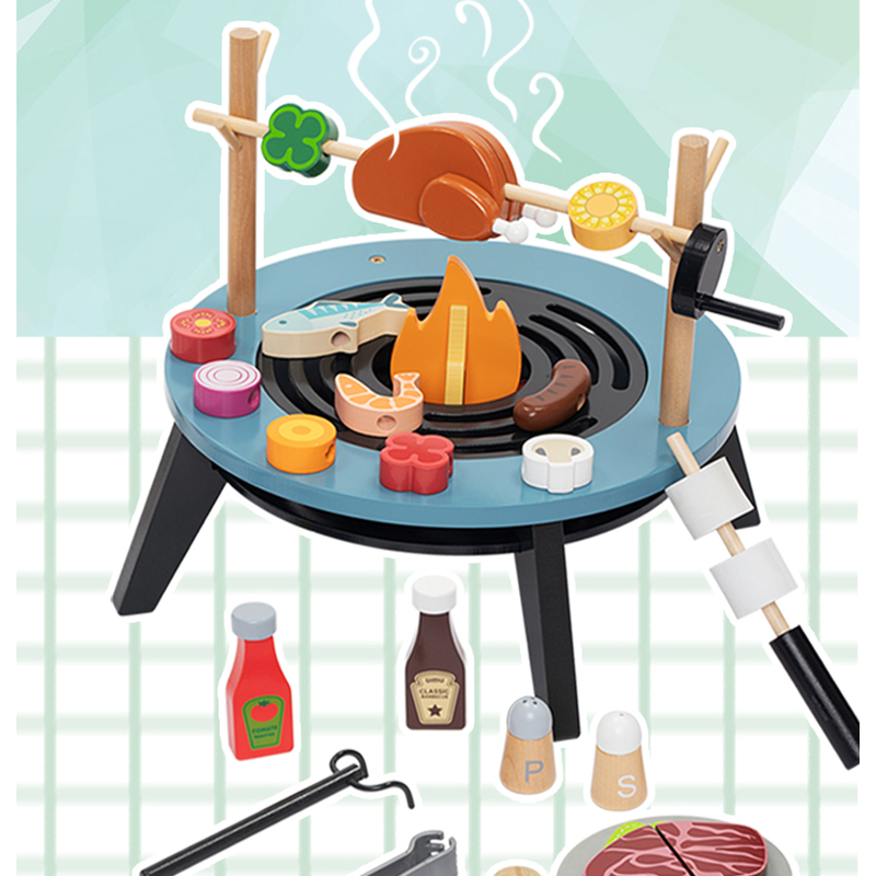 Wooden Barbecue Playset For Ki - đánh giá và giá Kids Outdoor Grill