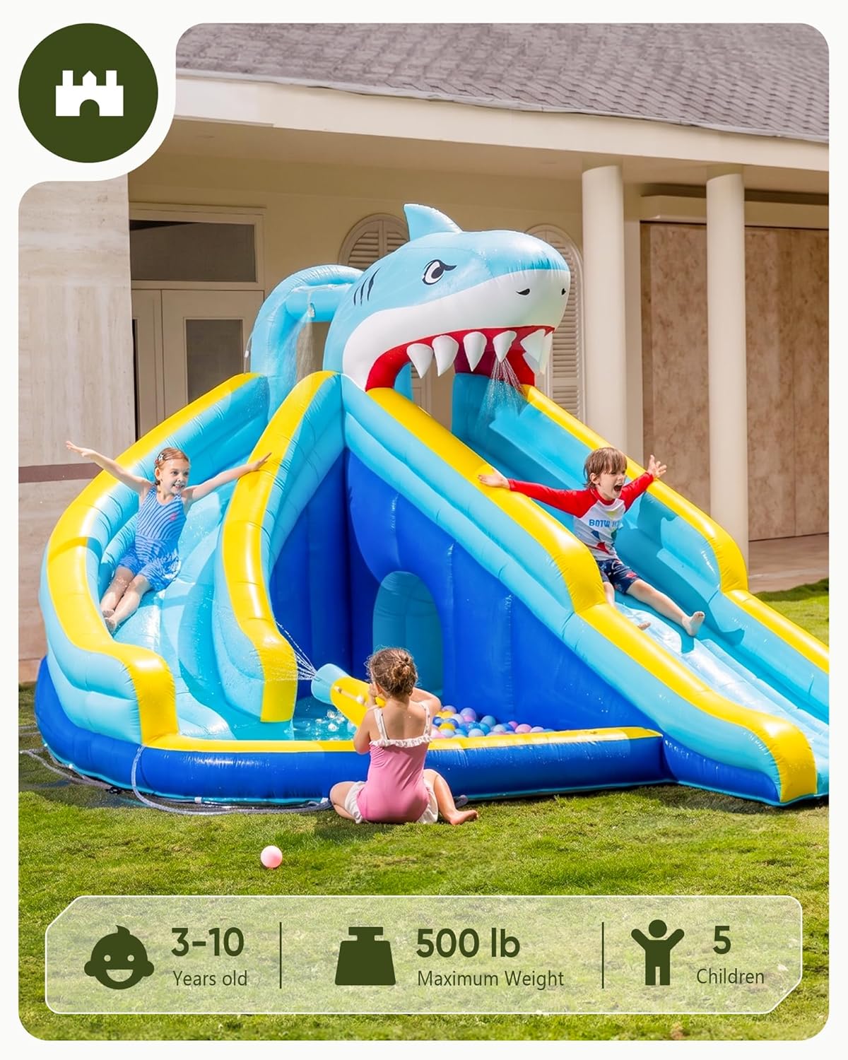 Kids Inflatable Water Slide Bo - đánh giá và giá Kids Outdoor Inflatable Water Slide