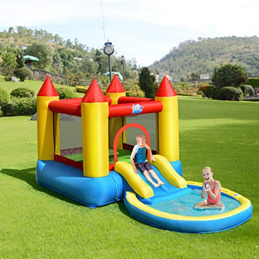 Outdoor backyard inflatable bo - đánh giá và giá Kids Outdoor Inflatable Water Slide