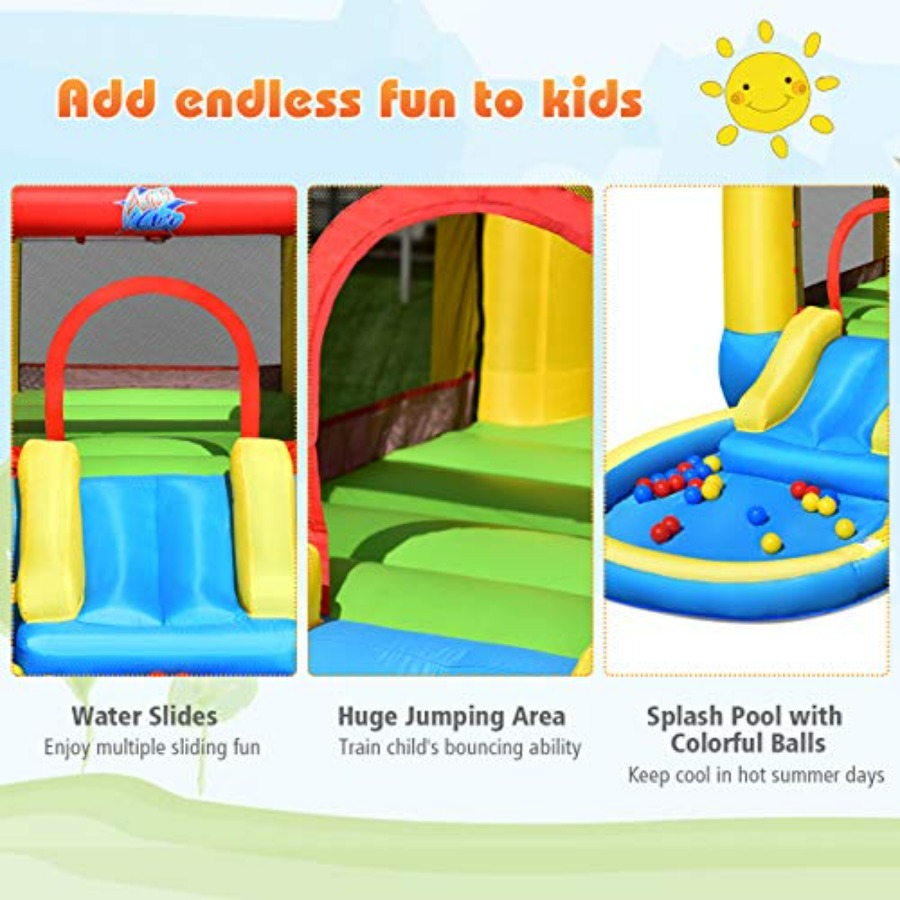 Outdoor backyard inflatable bo - đánh giá và giá Kids Outdoor Inflatable Water Slide