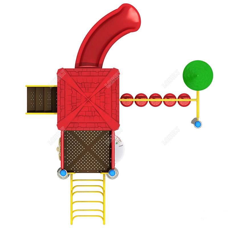 Red Plastic Slide for Kids LLD - đánh giá và giá Kids Outdoor Garden