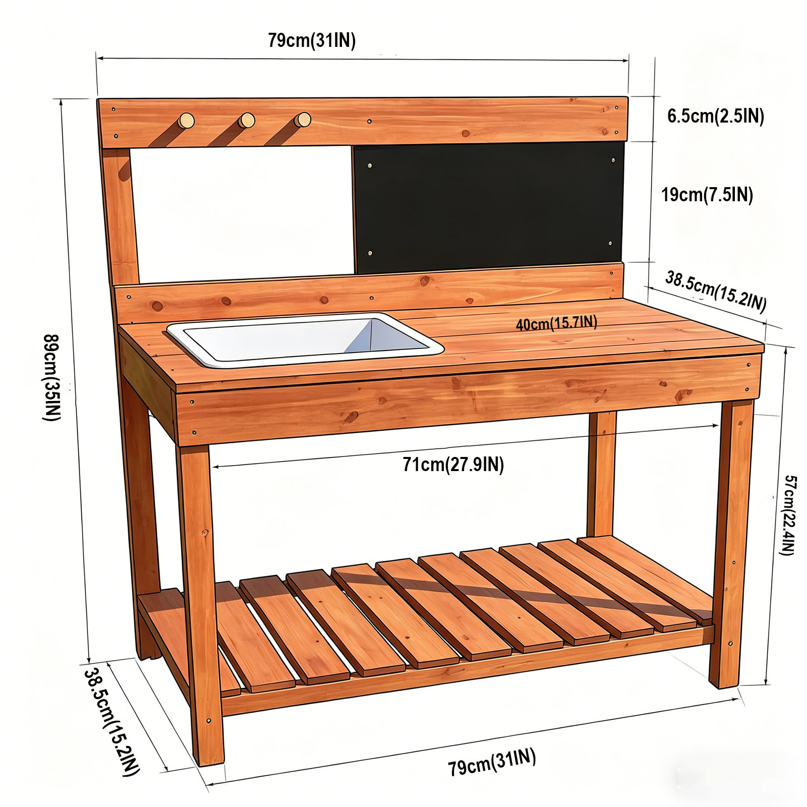 Wooden Potting Benches For Chi - đánh giá và giá Kids Outdoor Garden