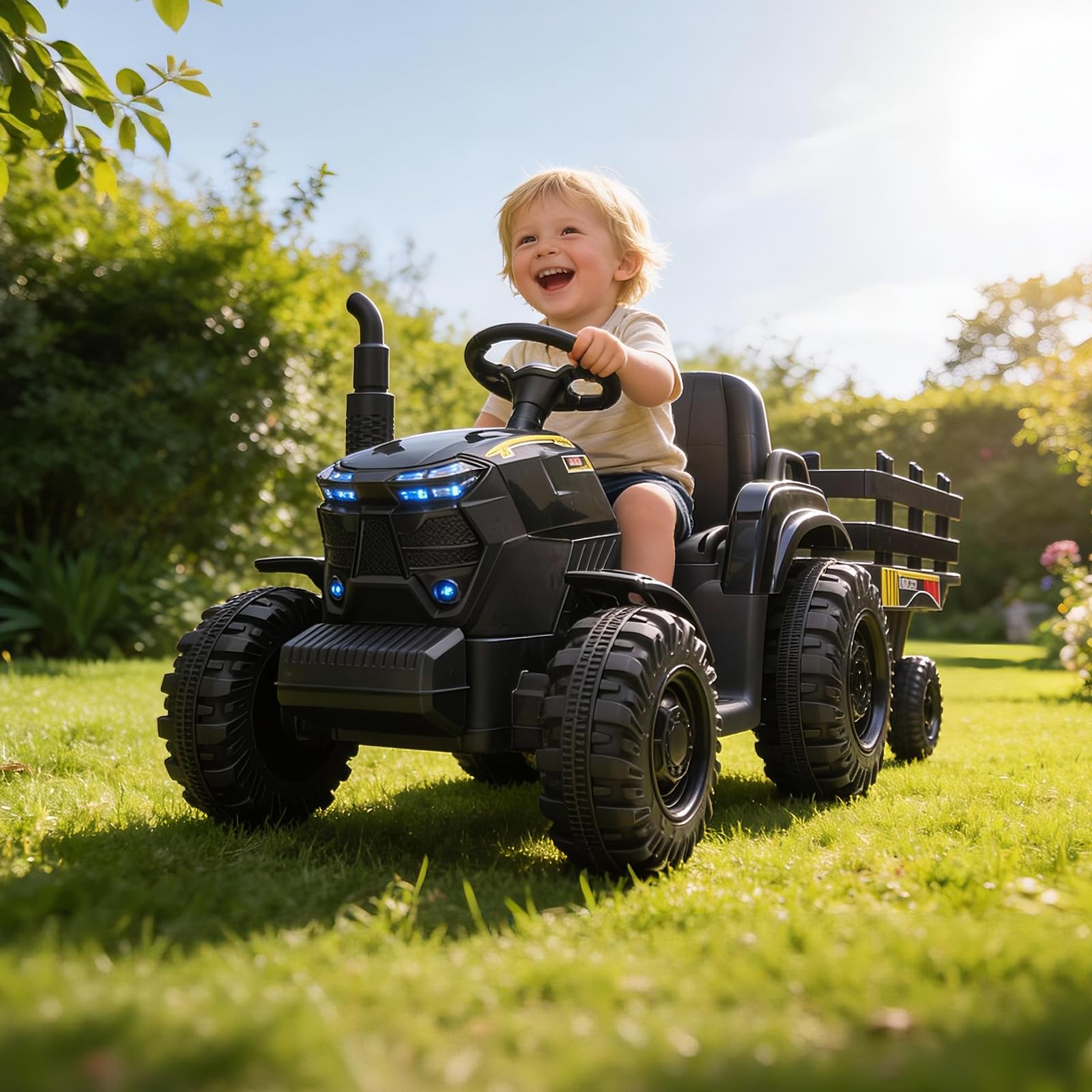 12V Kids Ride On Tractor With  - đánh giá và giá Kids Outdoor Ride On