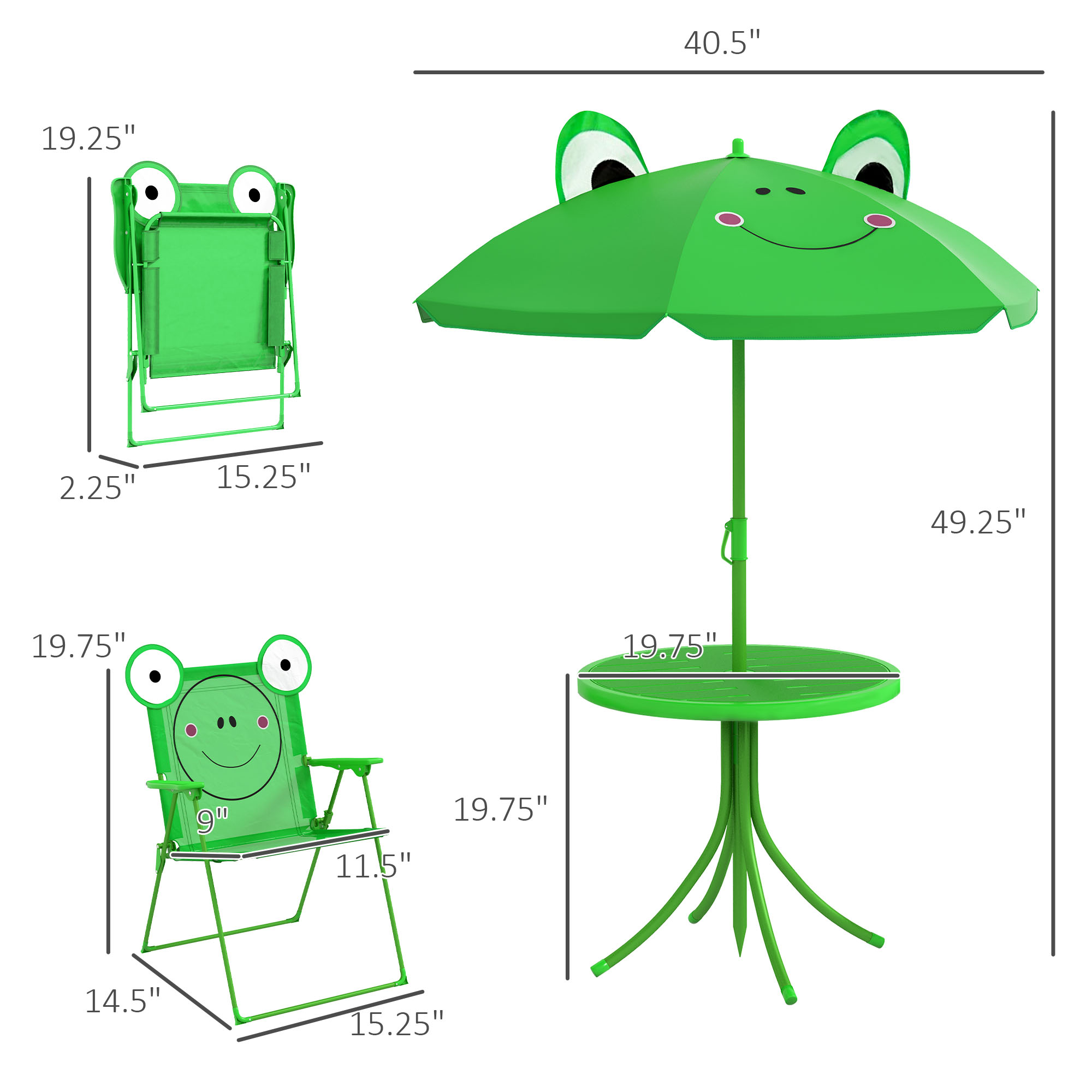 Kids Table and Chair Set, Outd - đánh giá và giá Kids Outdoor Folding Chair