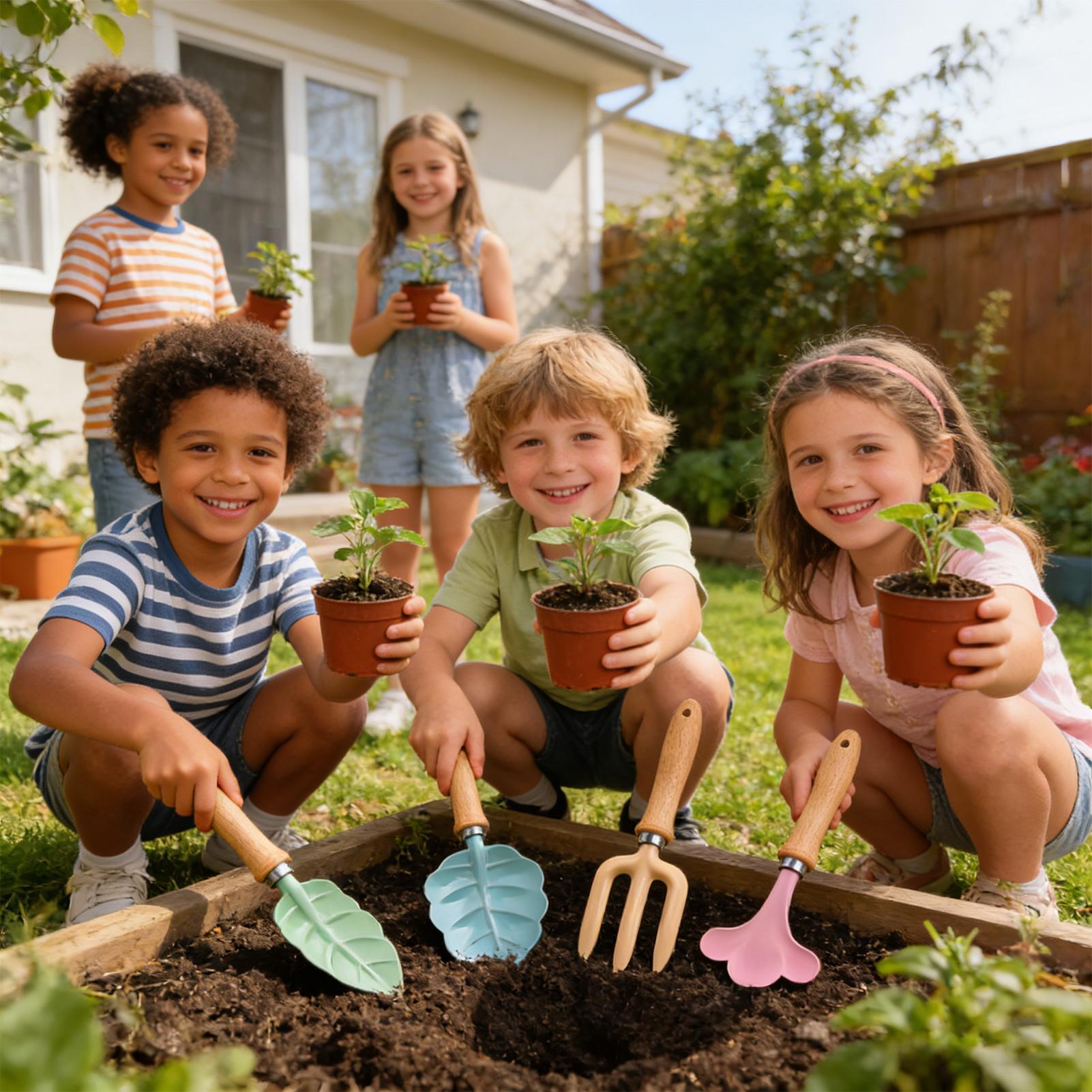 Kids Gardening Set 4 Piece Lea - đánh giá và giá Kids Outdoor Garden