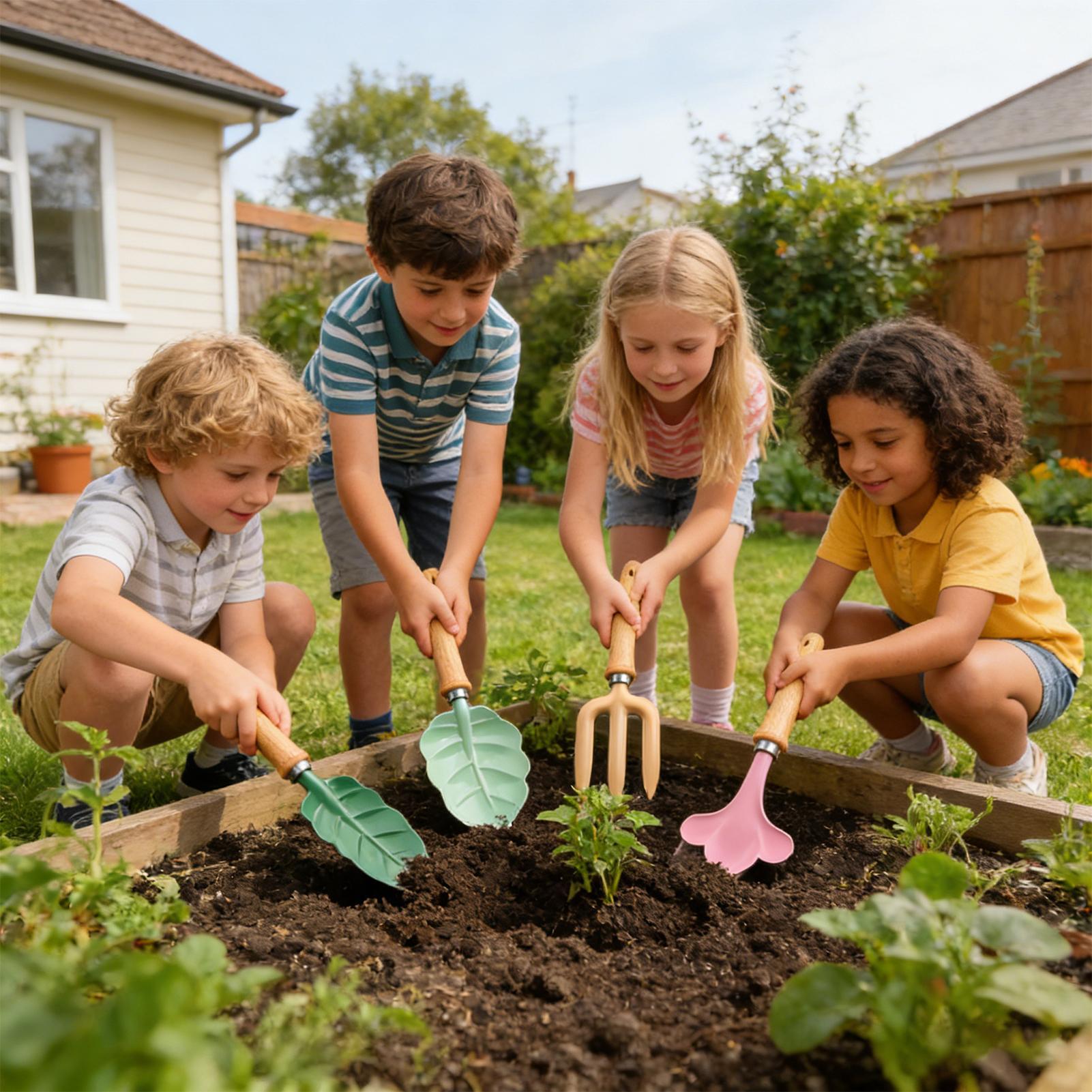 Kids Gardening Set 4 Piece Lea - đánh giá và giá Kids Outdoor Garden