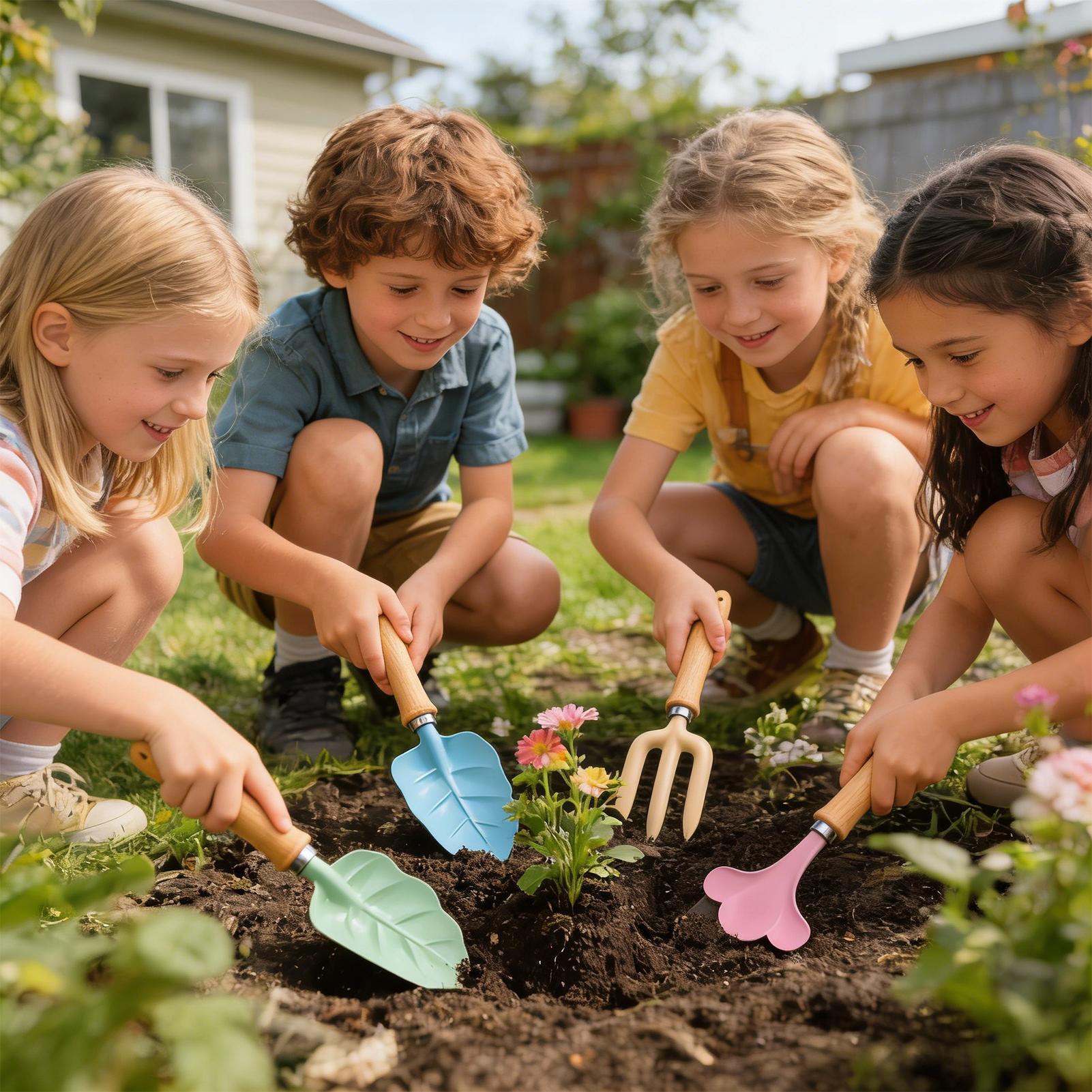 Kids Gardening Set 4 Piece Lea - đánh giá và giá Kids Outdoor Garden