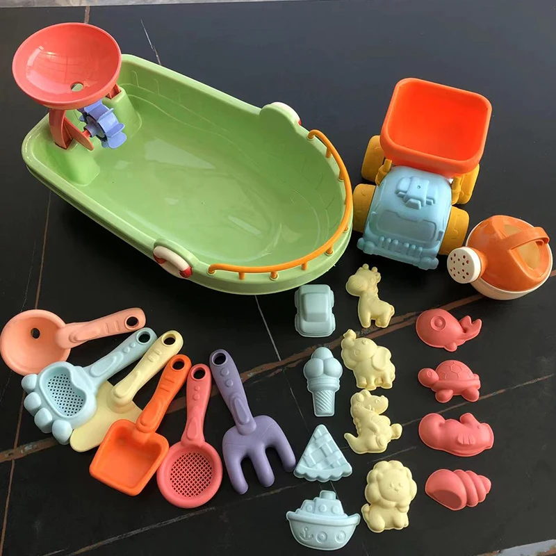 Beach Sand Toys Set Dump Truck - đánh giá và giá Kids Outdoor Dump Truck