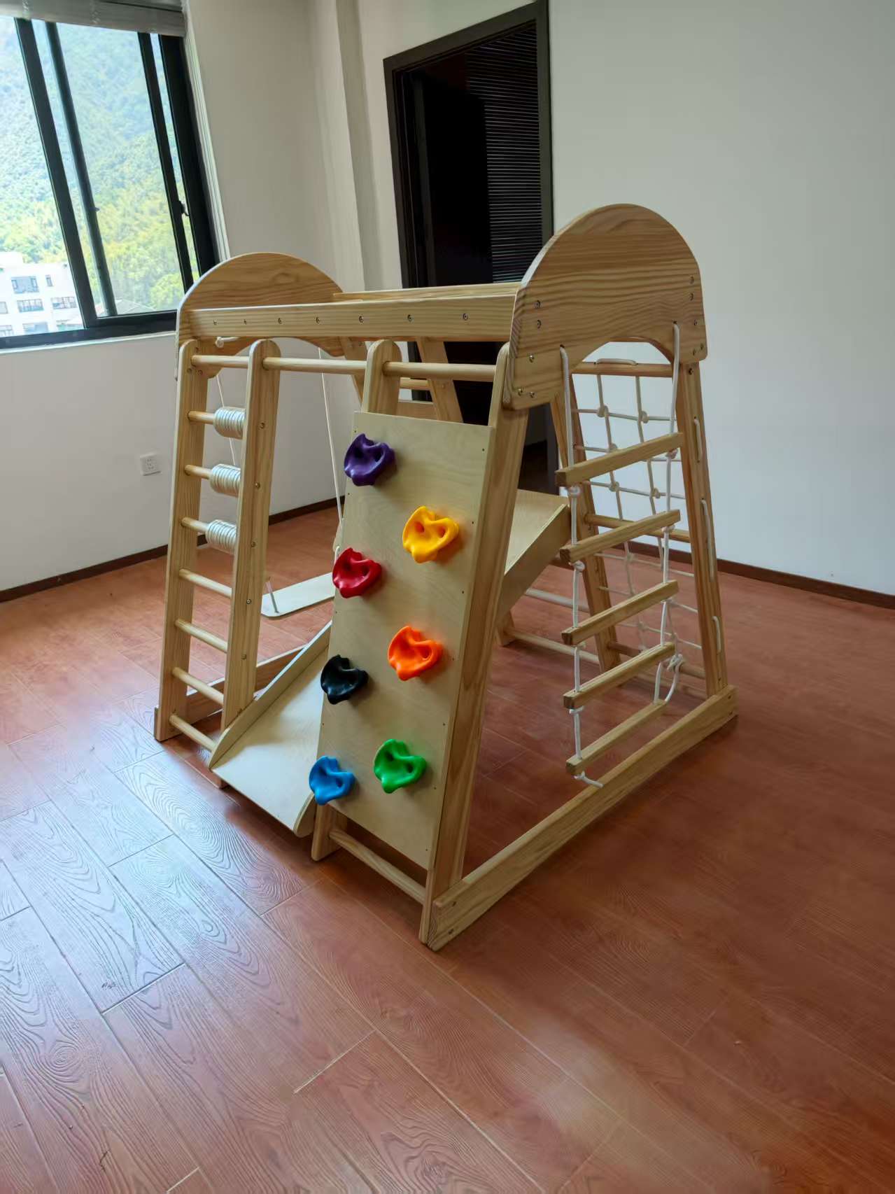Wooden Kids Climbing Frame Lad - đánh giá và giá Kids Outdoor Climbing