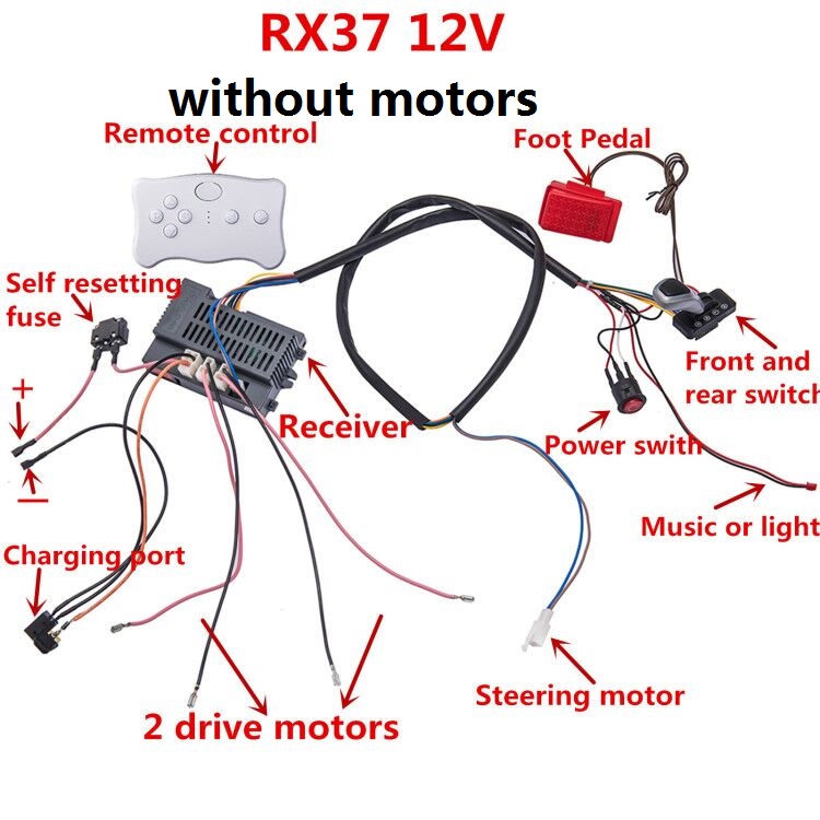 2021 FULL Bộ RX 37 RX37 12V/24 - đánh giá và giá Kids Outdoor Vehicles