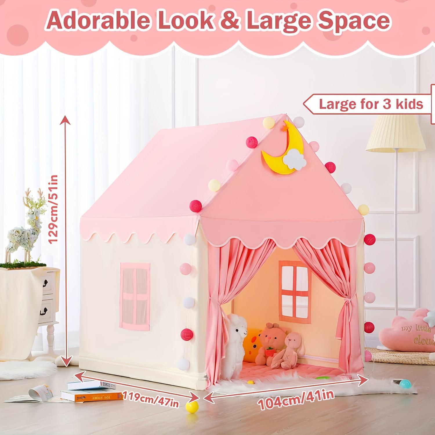 Large Pink Girls & Boys Castle - đánh giá và giá Kids Outdoor Hideout