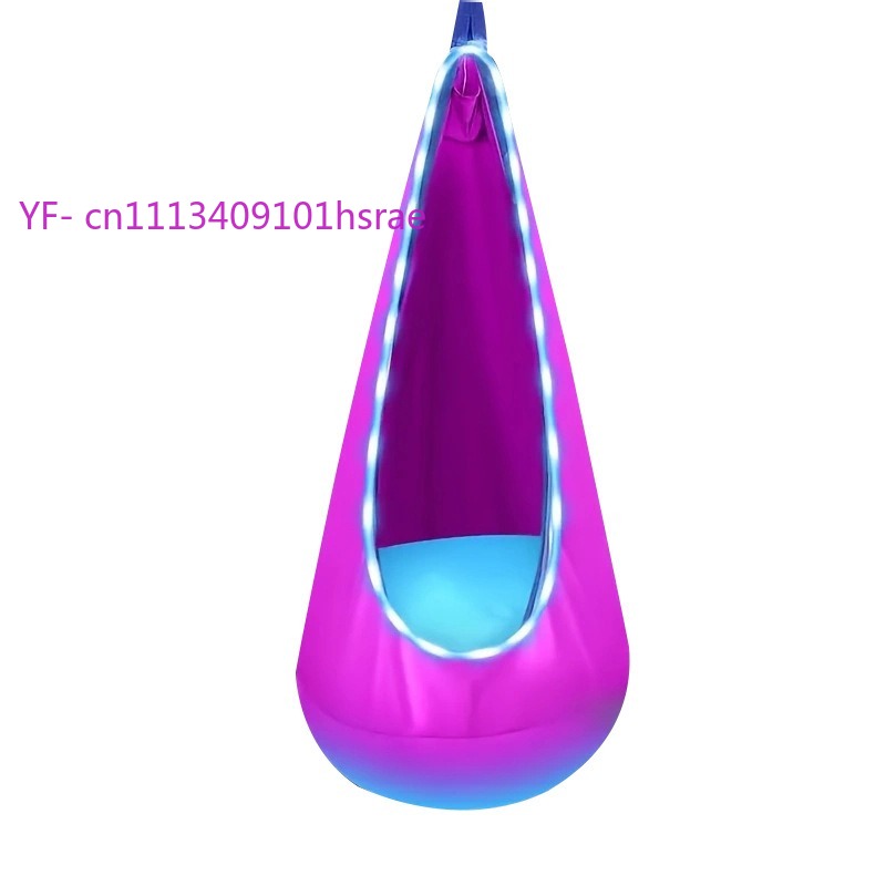 Glowing LED Inflatable Hammock - đánh giá và giá Kids Outdoor Swing Chair