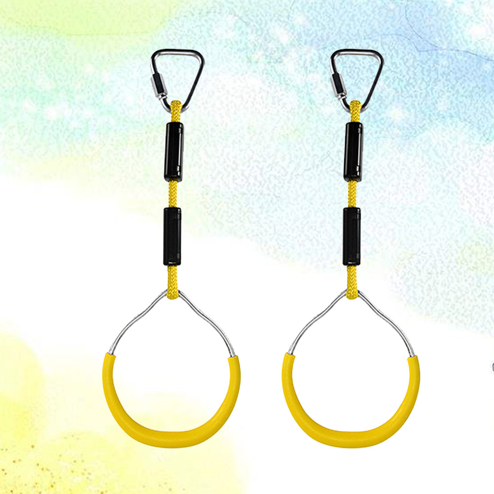 2Pcs Colorful Gymnastic Rings  - đánh giá và giá Kids Outdoor Climbing