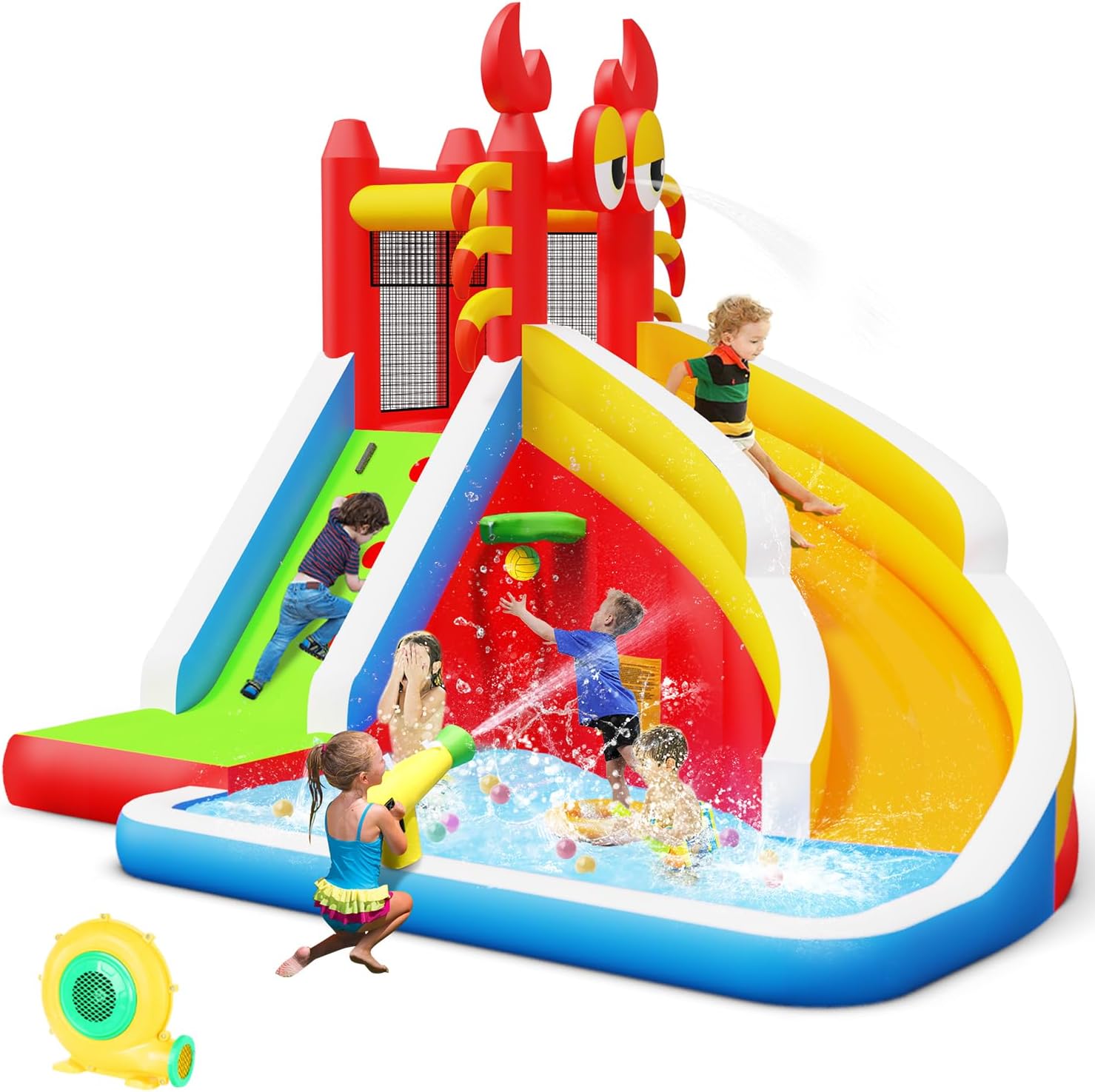 Large Inflatable Bounce House  - đánh giá và giá Kids Outdoor Climbing
