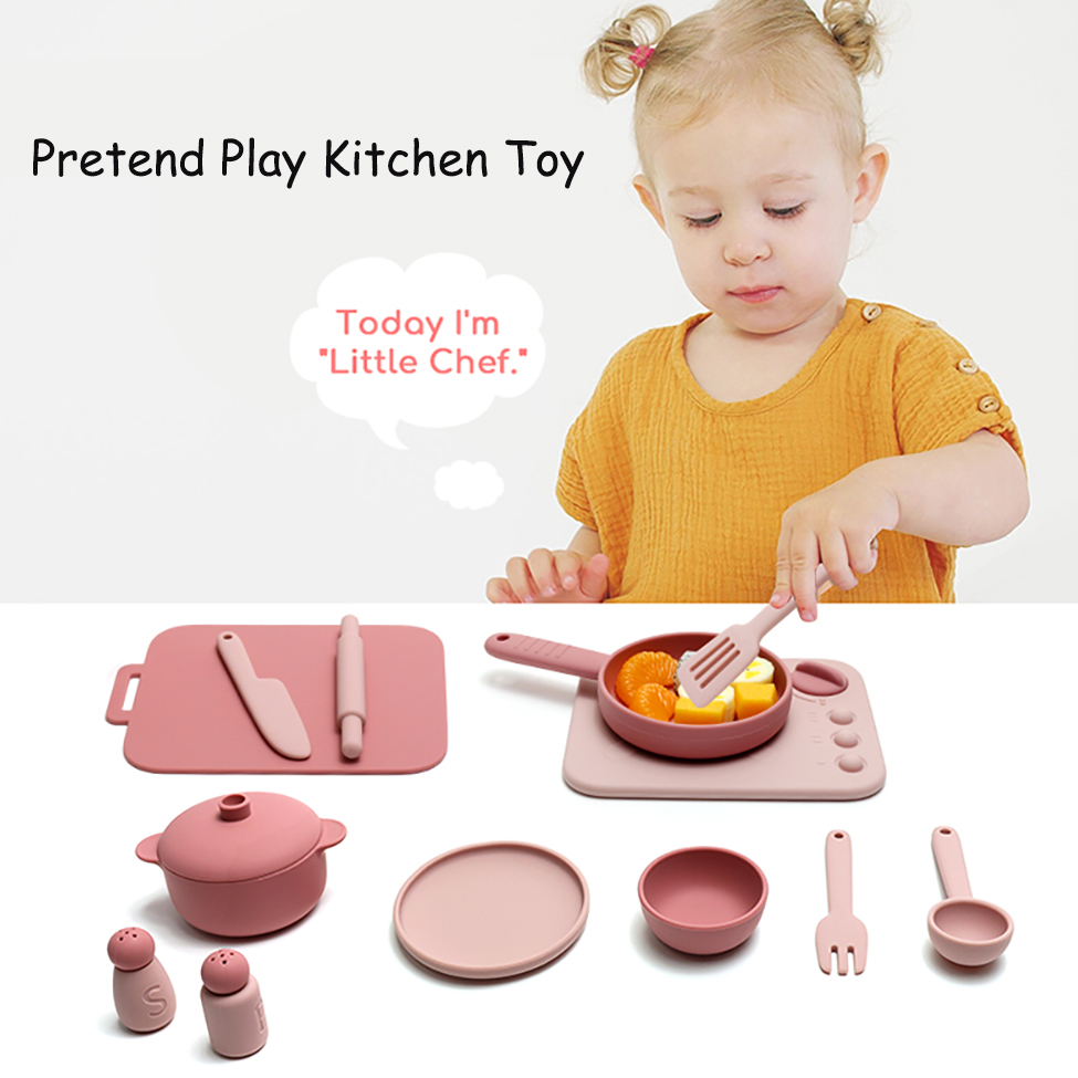 13 Pcs Set Silicone Cooking Pl - đánh giá và giá Kids Outdoor Kitchen Set