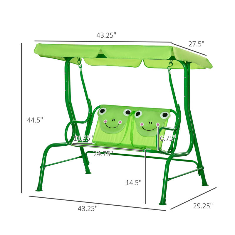 Outsunny Kids Patio Swing, Adj - đánh giá và giá Kids Outdoor Swing Chair