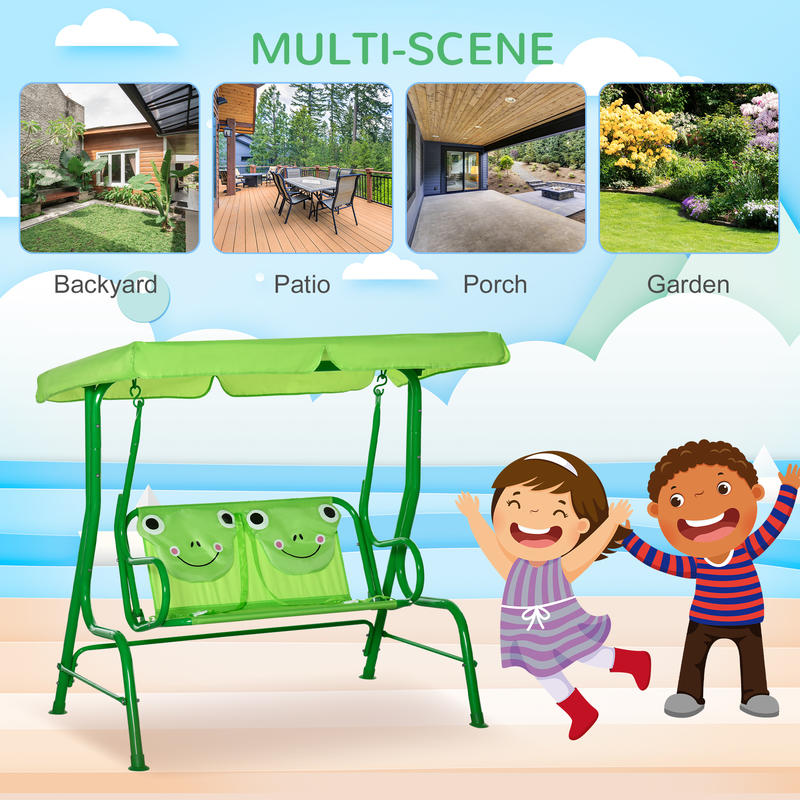 Outsunny Kids Patio Swing, Adj - đánh giá và giá Kids Outdoor Swing Chair