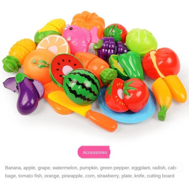 Cutting Play Food Set For Kids - đánh giá và giá Kids Outdoor Kitchen Set