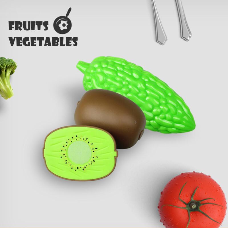 Cutting Play Food Set For Kids - đánh giá và giá Kids Outdoor Kitchen Set