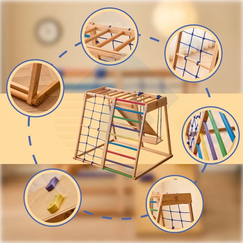 Wooden Climbing Frame Indoor P - đánh giá và giá Kids Outdoor Climbing Structure